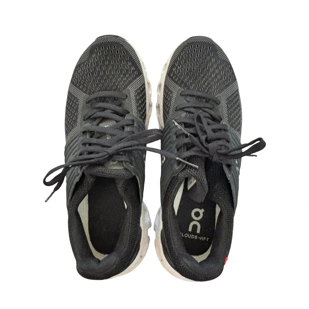 On Cloudswift Running Shoes Womens 7 Black Mesh Cushioned Sneaker Gym Training‎